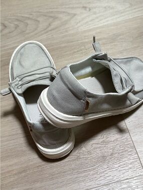 Hey Dude Women's Lightweight Slip-On Loafers in Light Gray
